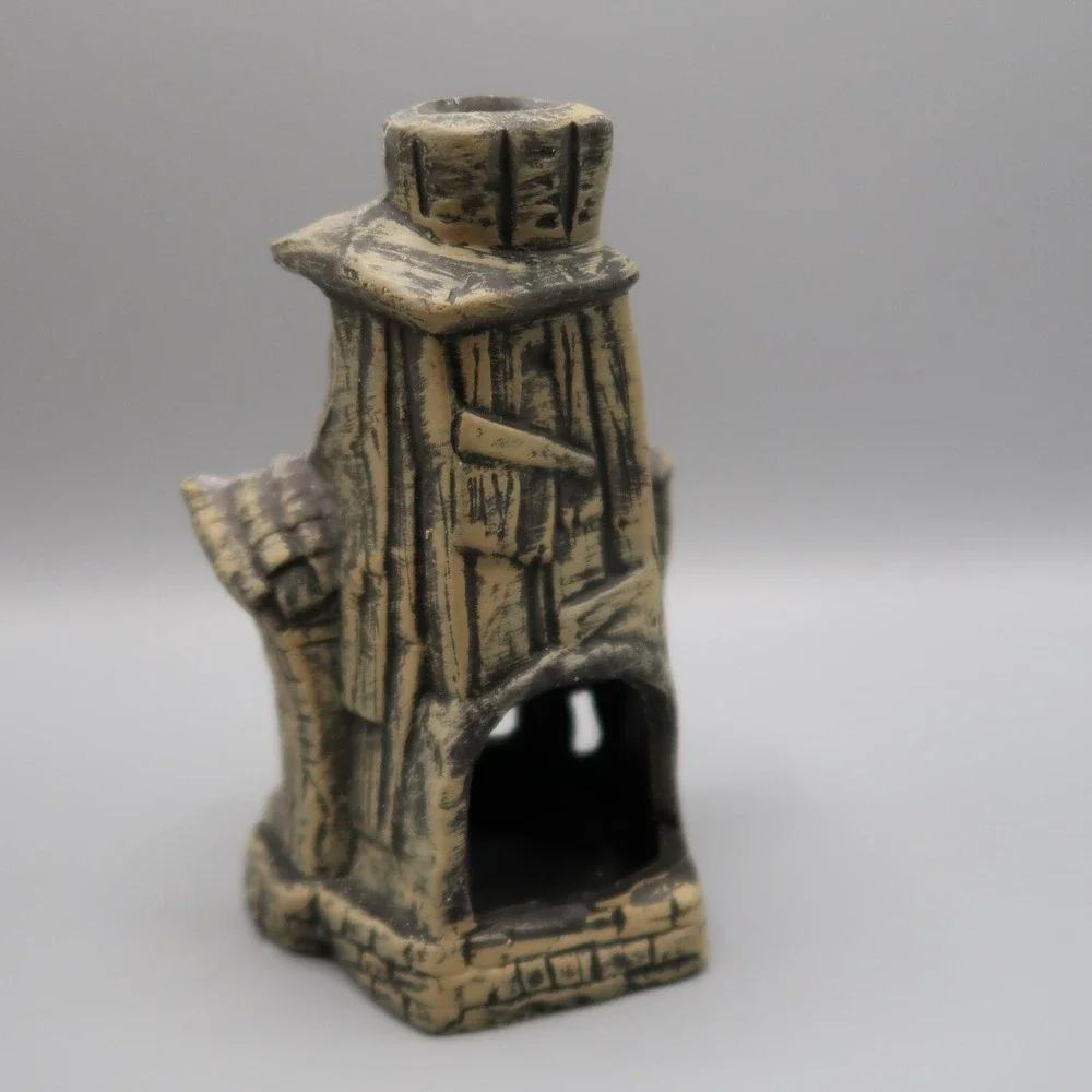 Spooky House Halloween Votive Holder Lantern Scary Vintage Liss Brothers in box